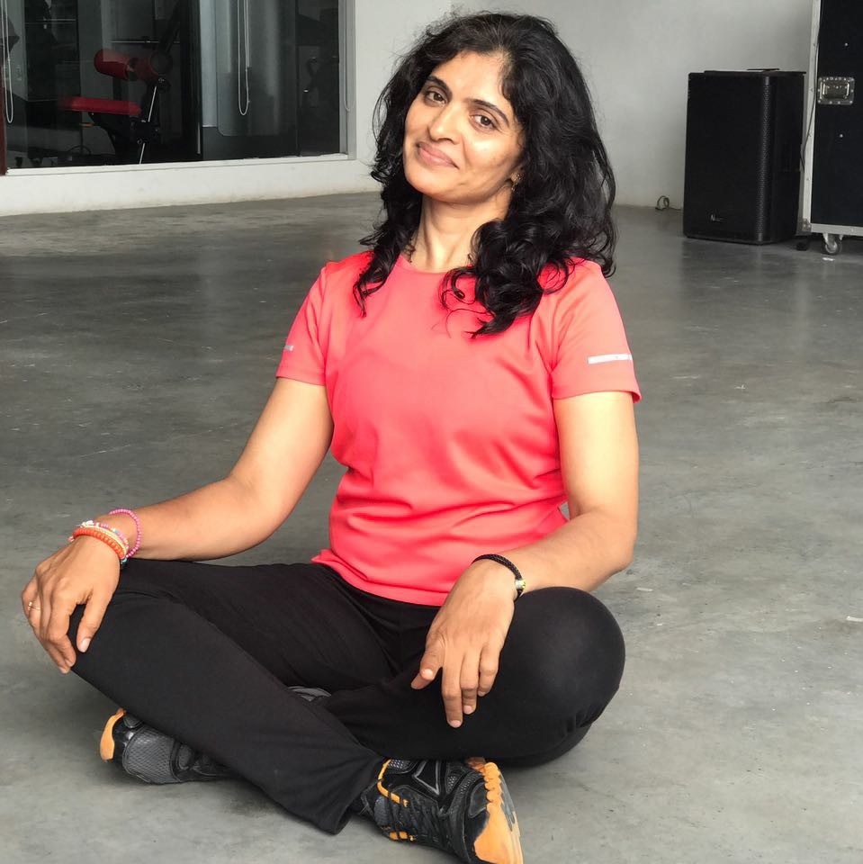 Yog Guru Ashwini Patil teaching yoga in Pune studio